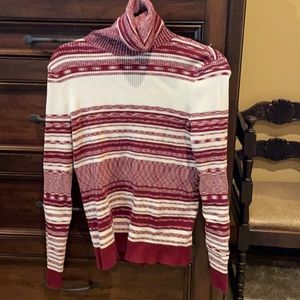 Brick red turtleneck